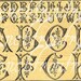 antique art deco alphabet monogram roses embroidery pattern digital download