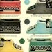 vintage 1953 turquoise pink typewriters advertisement royal