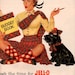 vintage pinup scottish dog 1952 advertisement jello