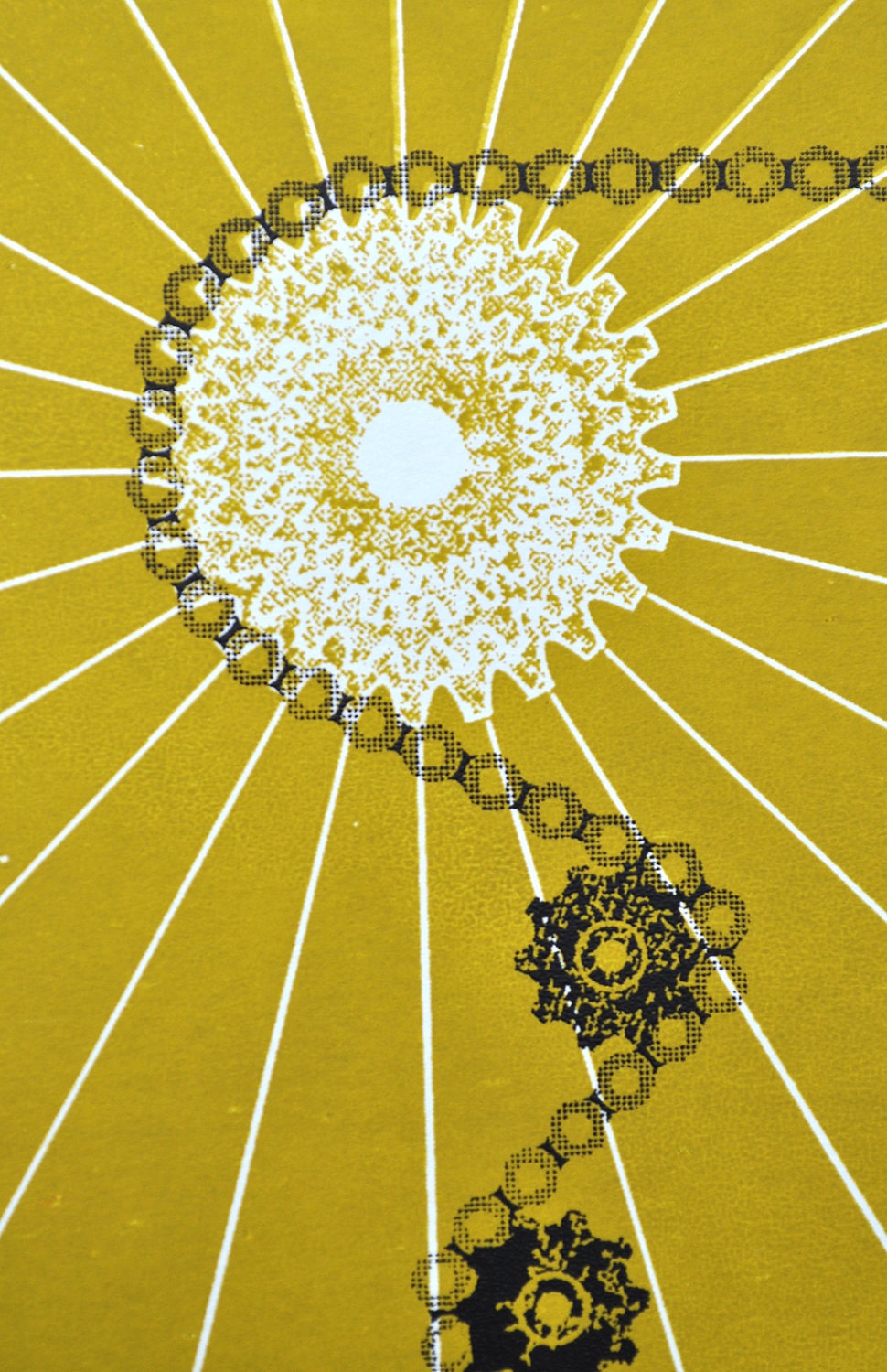 Onward - Two color silk screen print (Avacado / Black)