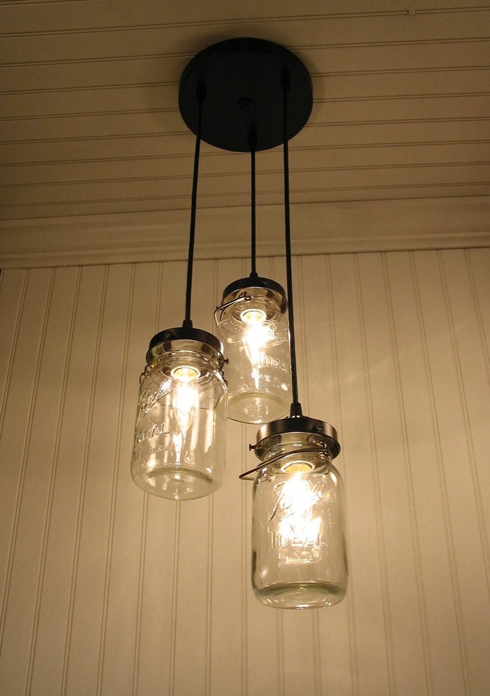 Vintage Canning Jar CHANDELIER Created NEW