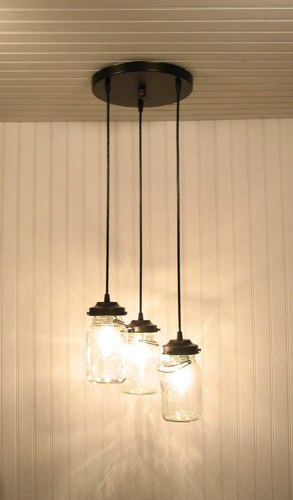 Vintage Canning Jar CHANDELIER Created NEW