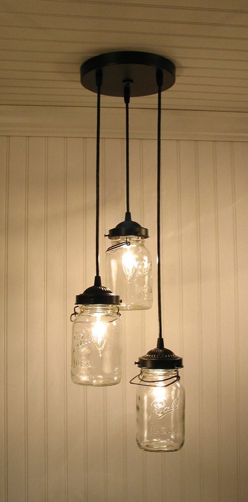 Vintage Canning Jar CHANDELIER Created NEW