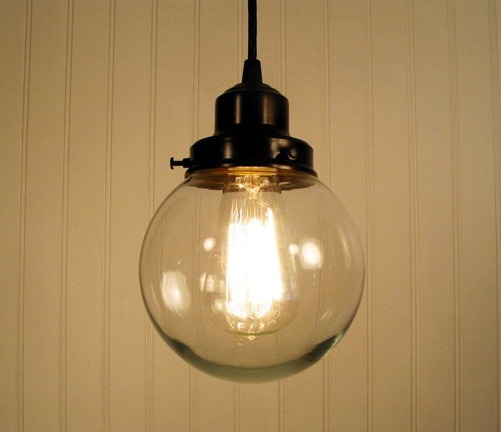 Biddeford II. Clear Globe PENDANT Light