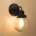 Biddeford Port. Clear Glass SCONCE with Edison Bulb