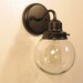 Biddeford Port. Clear Glass SCONCE with Edison Bulb