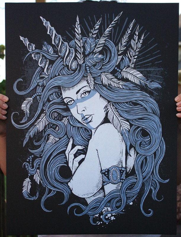 Native Beauty - Feathers Poster