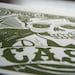 Mad Cash Linocut