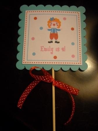 Custom Centerpiece - Adorable Girly Circus Theme Il_570xn