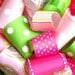 Ribbon Topiary, pink and green