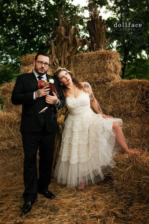Antique Vintage Style Wedding Dress