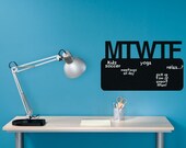 MTWTF Blackboard Wall Graphic