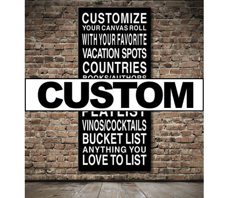 Custom Destination Roll / Subway Scroll / Tram Banner 28in x  64in - Ready to Hang