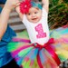The Funky Monkey Birthday Tutu Set Includes tutu, shirt and headband with flower clip or bow-Great for Birthdays