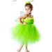 Tinkerbell Inspired Tutu Dress- Great for Halloween Costume, Birthdays or Dress Up