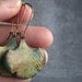 Ginkgo Verdigris Patina Brass Earrings