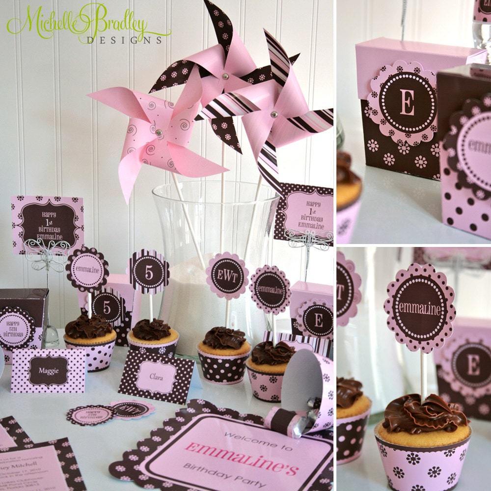 Non-Personalized Printable "Sugar & Spice" Party Kit with Banner- Instant Download