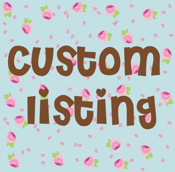 Custom listing for Lindsy