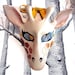 Giraffe Leather Mask, Child Size - Made to Order ECO-FRIENDLY