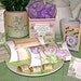 Morning Glory Digital Party Printables Invitations Wrappers Envelope Teabag Scripture Religious Christian KD108