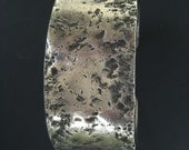 Sterling Silver Cuff Bracelet 1 Inch Chunky