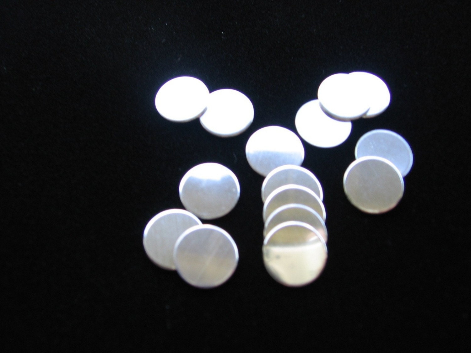 Sterling Silver Disc Blank Jewelry Supply Round Circle Disc Metal STAMPING 25.4mm 1 Inch 22 Gauge Smooth Jewelry Grade Qty 4