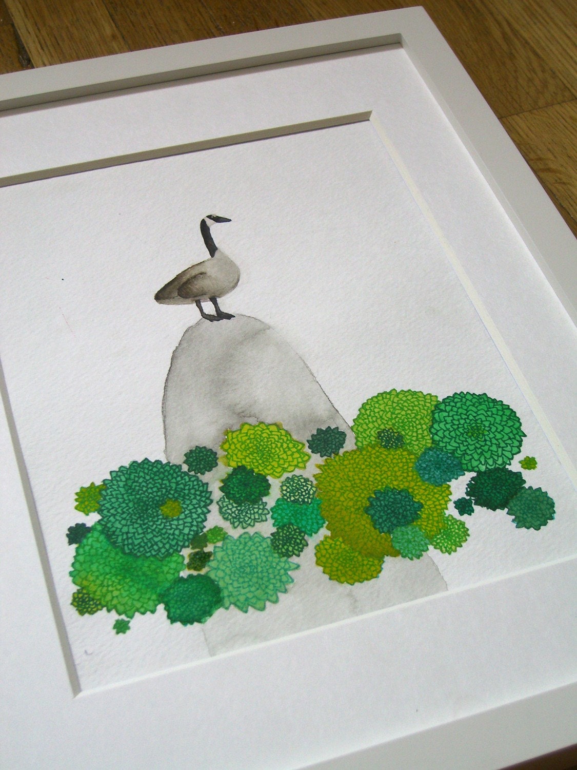 The Canada Goose - 5x7 Watercolor Print
