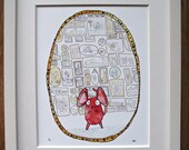 Jones Family Lineage - 8x10 Watercolor & Gouache print