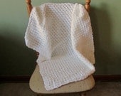 Baby Blanket Crochet White