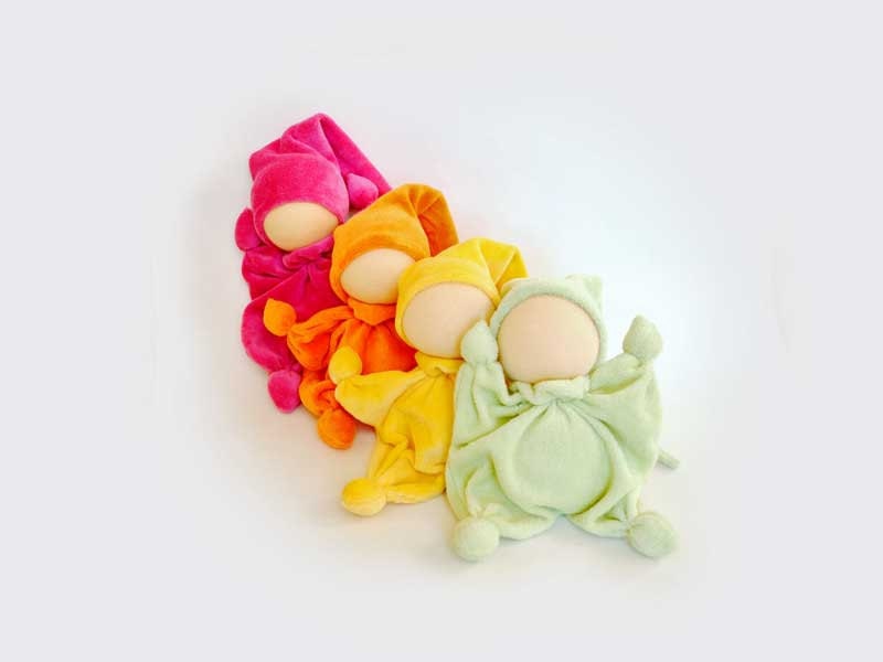 waldorf baby gnomes Toy - Teething waldorf doll for baby boy toys Rattle - bell in his hat