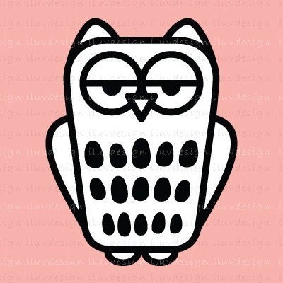 Rubber Stamp - Cutie Owl (Mini CRAFT STAMP) C1120
