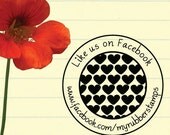 LOVE Rubber Stamp. Personalized Wedding Stamp, RSVP, Invitation, Thank You Stamp, Heart, Return Address Stamp, Social Links (1056)
