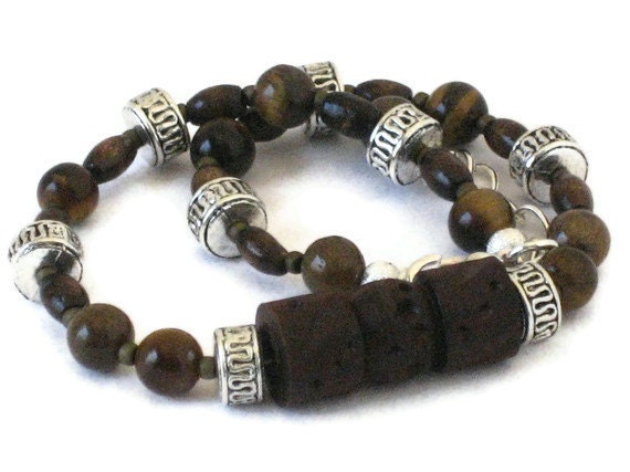 Tiger's Eye Anklet, One of a Kind Jewelry, Gift for Women, Gifts Under 10, Last Minute, Gift Wrapped, Gifts for Mom, Mothers Day