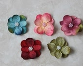 Boutique Style Baby Toddler baby Snap Clips - Beautiful Flower Petal Collection with baby Pearls