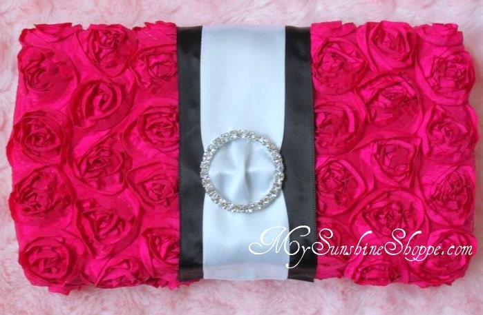 Boutique Style Travel Wipes Case - Fuschia Pink