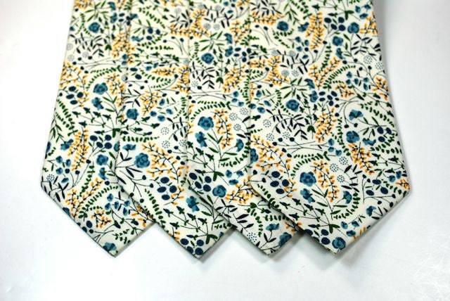 Neckties, Blue Floral Neckties, Cotton Neckties, Mens Neckties, Floral Neckties, Custom Neckties, Navy Blue Neckties, Wedding Neckties