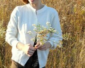 vintage snow white cardigan
