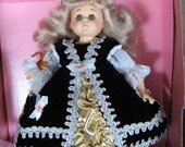 1987 Vogue Ginny Doll - Marie Antoinette  - Black Velvet Outfit