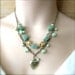 Margarita Mint Green Necklace Love Pendant Necklace Aventurine Gemstone Necklace - I love Myself