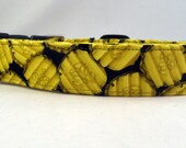 Awesome Dill Pickle Chips Green Dog Collar