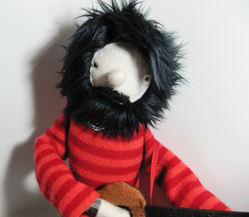 Guitar playing musician softie doll boyfriend