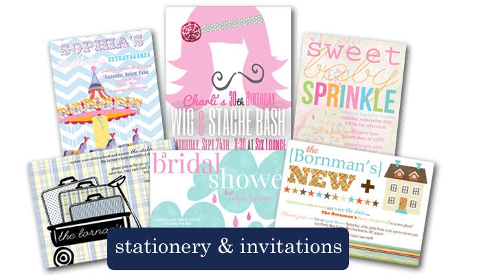 Eat, Drink and be MARRIED Engagement Party Invite (20 printed invites w/glitter)