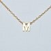 Gold initial necklace - tiny initial pendant - letter - alphabet - monogram - gold fill chain - simple modern jewelry - Bea