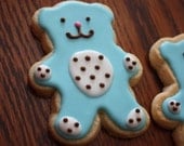 Teddy Bear Cookie Favors - baby shower baby bear