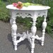 Sold           shabby chic table   demi lune  vintage        hold till monday