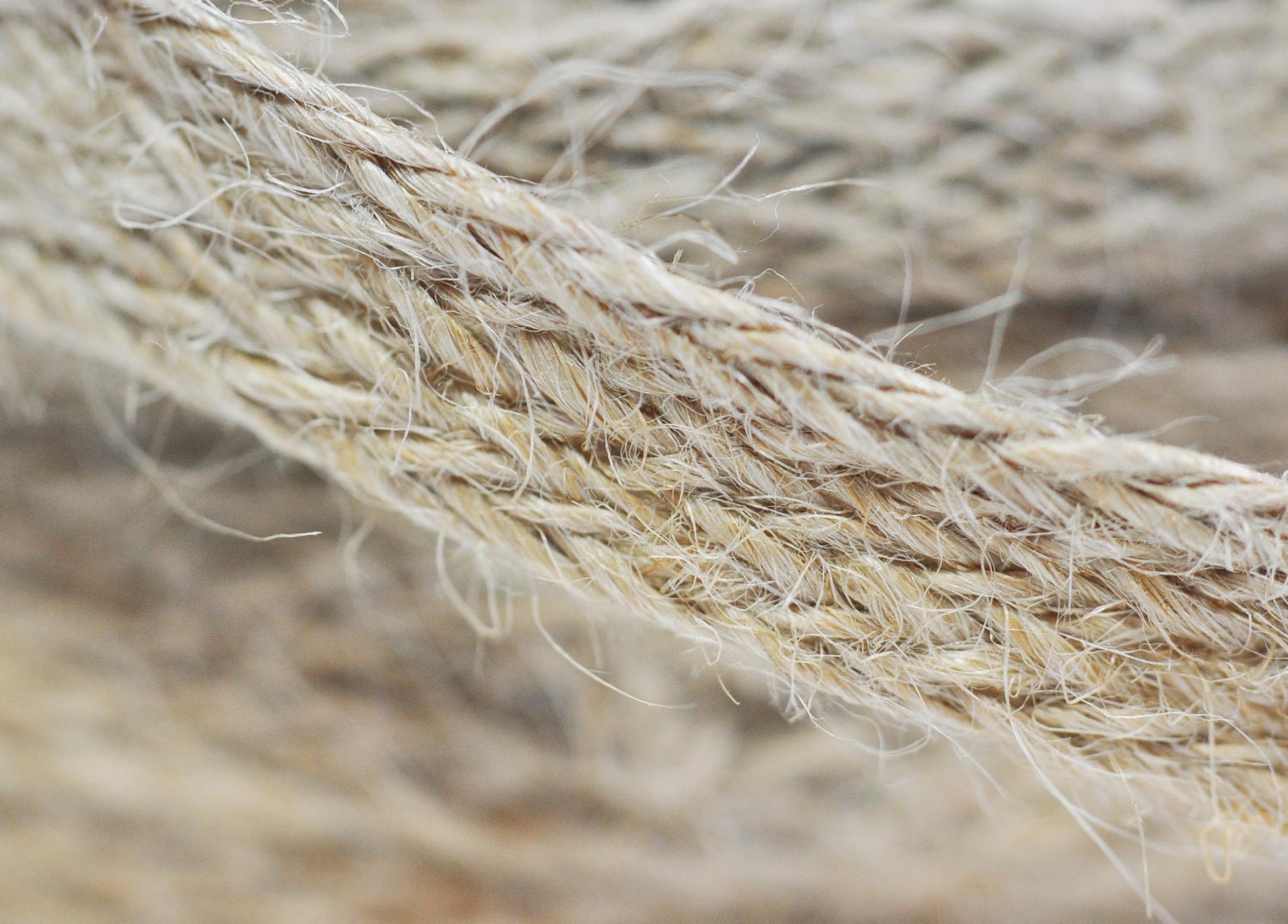 Natural Woven Burlap Ribbon - 5 yards