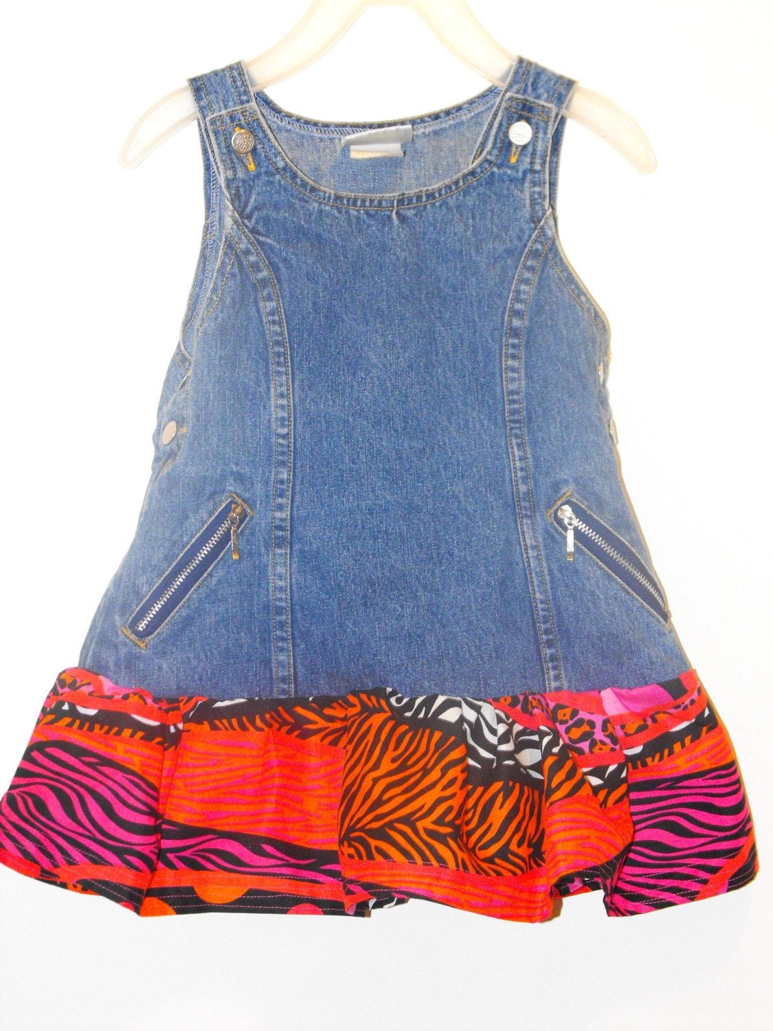 Upcycled overalls size 12-18 mths