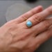 Arizona Sleeping Beauty turquoise  Gold Vermeil Ring - size 7