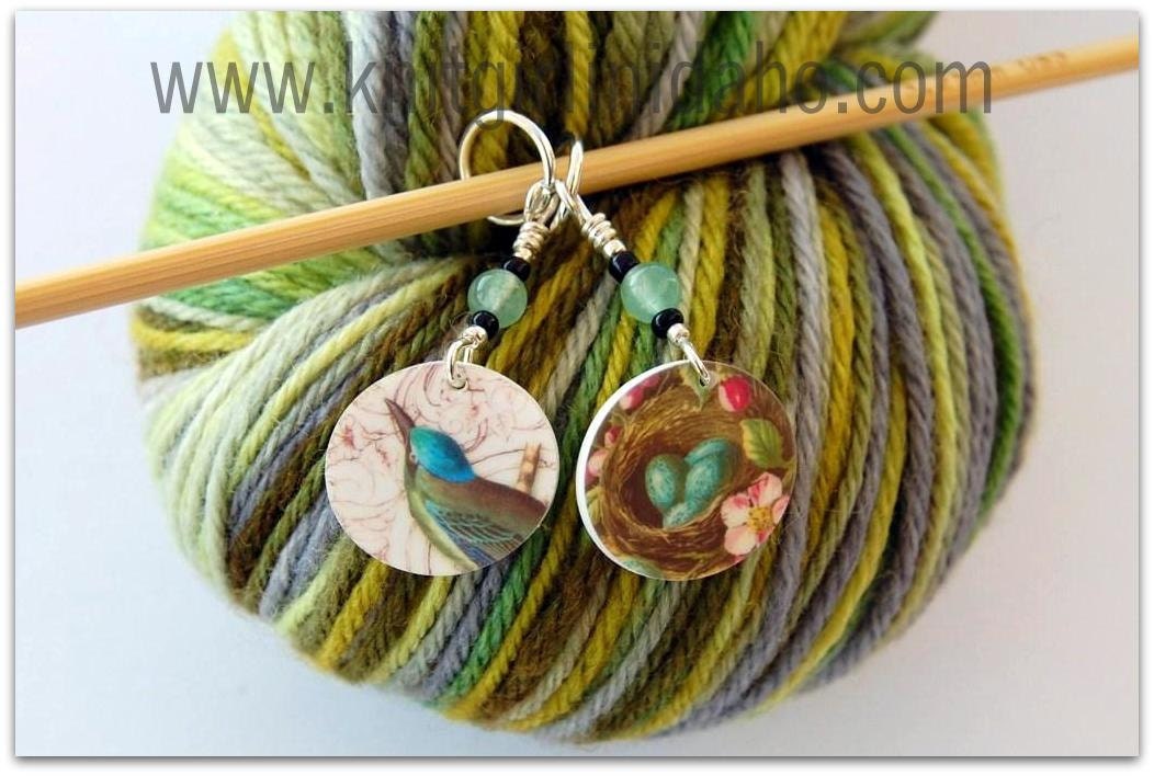 Stitch Markers: Bird Charm Stitch Markers (Set of 2)