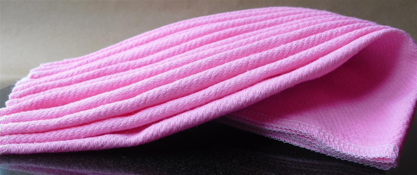 12 Hand Dyed Napkins - Petal Pink